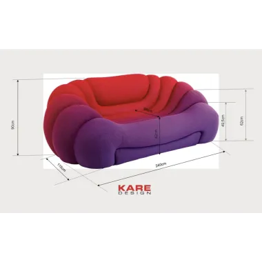 Kare Sofa DREAMSCAPE SUNSET 240 x 90 x 115cm / 70898