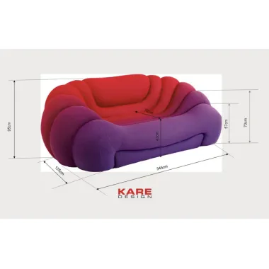 Kare Sofa DREAMSCAPE SUNSET 345 x 95 x 125cm / 70903