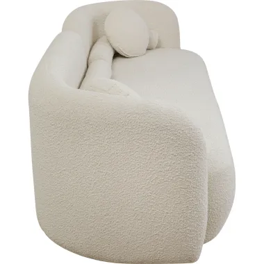 Kare Sofa 3 osobowa KELLY boucle kremowa 225 x 63 x 83cm / 87293