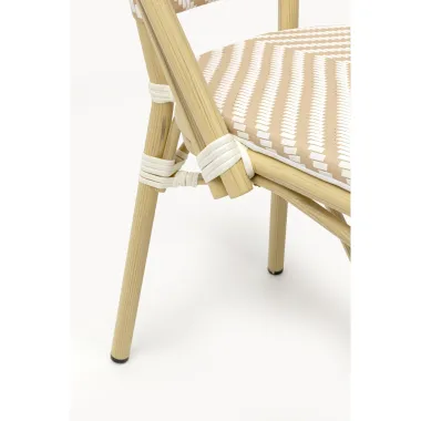 Kare Krzesło ogrodowe MONTMARTRE cream wite 46 x 91 x 57cm / 71435