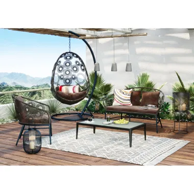 Kare Fotel wiszący IBIZA brązowy 104 x 203cm / 83869