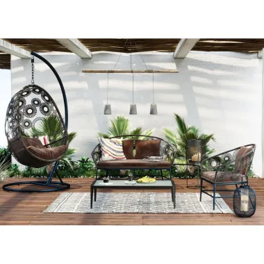 Kare Fotel wiszący IBIZA brązowy 104 x 203cm / 83869
