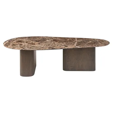 Stolik kawowy CASTELLO brązowy (2 set) 130 x 38 x 60cm / 215598