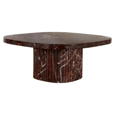 Stolik kawowy ORCHID burgundowy 90 x 38 x 90cm / 215650
