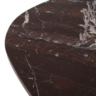 Stolik kawowy ORCHID burgundowy 90 x 38 x 90cm / 215650