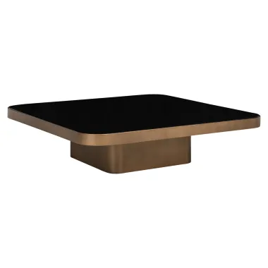 Stolik kawowy CLARIDGE beżowy 100 x 25 x 100cm / 216054