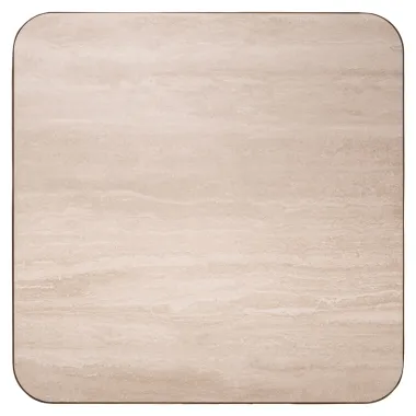Stolik kawowy CLARIDGE beżowy 100 x 25 x 100cm / 216054