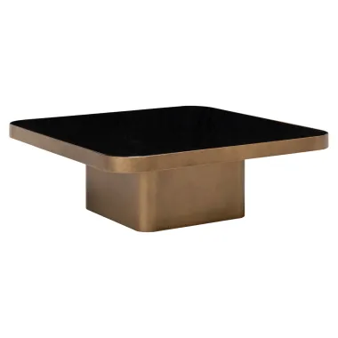 Stolik kawowy CLARIDGE beżowy 90 x 31 x 90cm / 216053