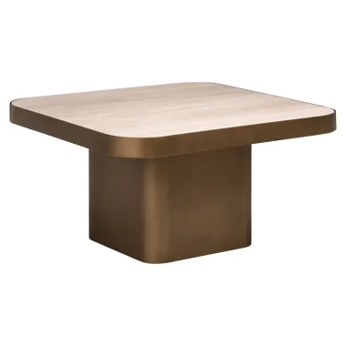 Stolik kawowy CLARIDGE beżowy 70 x 37 x 70cm / 216052
