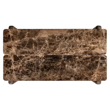Stolik kawowy LAGRASSE brązowy 120 x 30 x 70cm / 215874