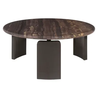 Stolik kawowy MENTON brązowy (2 set) 90 x 38 x 90cm / 215873
