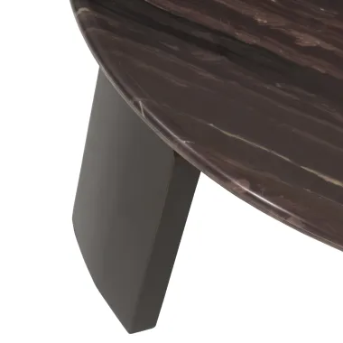 Stolik kawowy MENTON brązowy (2 set) 90 x 38 x 90cm / 215873