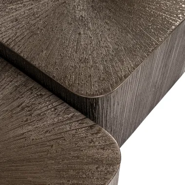 Stolik kawowy CUBES brązowy (set 3) 65 x 29 x 65cm / 215822