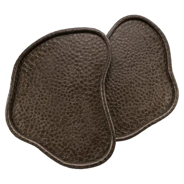 Stolik kawowy BEAN brązowy (2 set) 76 x 45 x 58cm / 215821