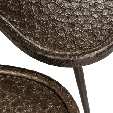 Stolik kawowy BEAN brązowy (2 set) 76 x 45 x 58cm / 215821