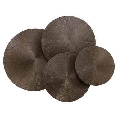 Stolik kawowy QUADRO brązowy (4 set) 70 x 34 x 70cm / 215820