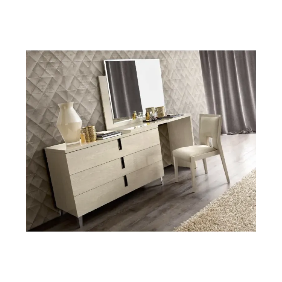 AMBRA NIGHT Włoska toaletka konsola M 3 szuflady 125 x 85 x 48cm / 150BF3.01AV