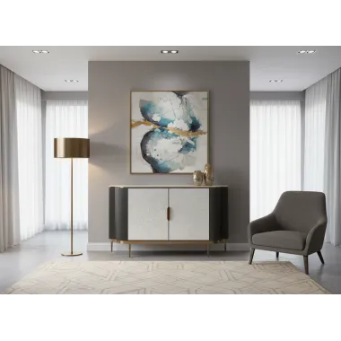 Livin Hill Stilig ST906B Komoda grafitowa 150 x 88 x 40cm