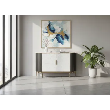 Livin Hill Stilig ST906B Komoda grafitowa 150 x 88 x 40cm