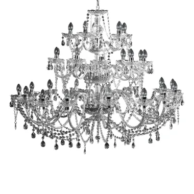 Invicta Żyrandol kryształowy DIAMONDS 30 ramienny jasny Ø 120cm / 1714