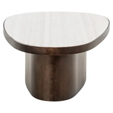 Stolik kawowy BILOXI brązowy 130 x 35 x 68cm / 214333