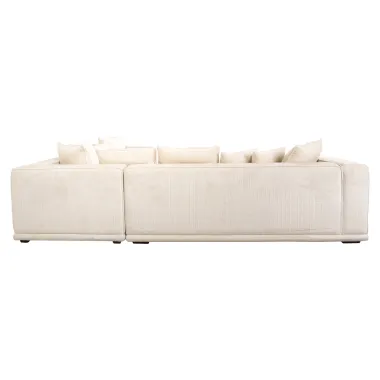 Sofa narożna LUSSO beige chenille (Niagara 902 beige) - Richmond