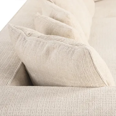 Sofa narożna LUSSO beige chenille (Niagara 902 beige) - Richmond