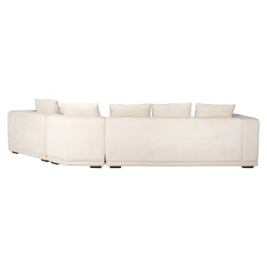 Sofa narożna LUSSO beige chenille (Niagara 902 beige) - Richmond