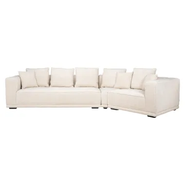 Sofa narożna LUSSO beige chenille (Niagara 902 beige) - Richmond