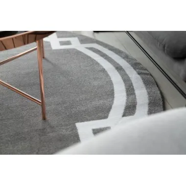 Dywan HAMPTON Lux koło szary Ø 140cm / GR2906