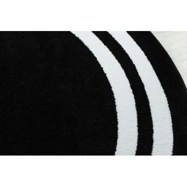 Dywan HAMPTON Lux koło czarny Ø 140cm / GR2904
