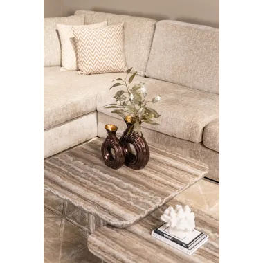 Stolik kawowy DULCE szary 90 x 35 x 90cm / 214110