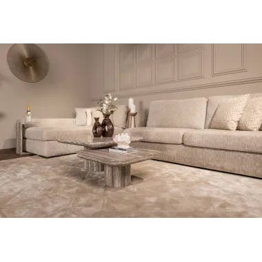 Stolik kawowy DULCE szary 90 x 35 x 90cm / 214110