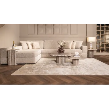 Stolik kawowy DULCE szary 90 x 35 x 90cm / 214110