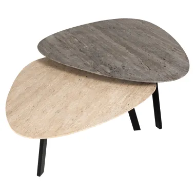 Stolik kawowy SPENCER beżowy (2 set) 95 x 37 x 85cm / 7821