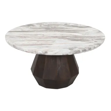 Stolik kawowy OBEROY beżowy 80 x 41 x 80cm / 8571