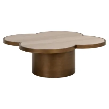 Stolik kawowy CLOVER beżowy 120 x 38 x 120cm / 8771