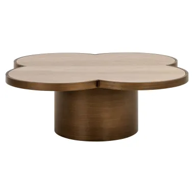 Stolik kawowy CLOVER beżowy 120 x 38 x 120cm / 8771