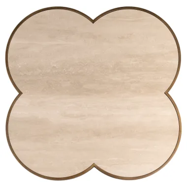 Stolik kawowy CLOVER beżowy 120 x 38 x 120cm / 8771