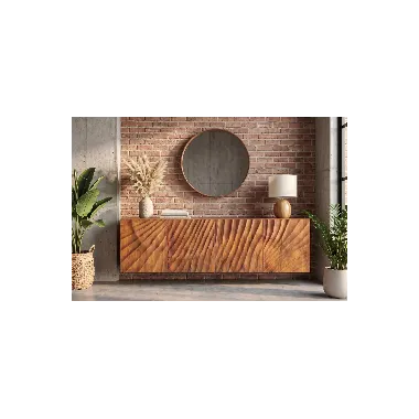 Invicta Szafka RTV wisząca SCORPION 3D mango 180 x 58 x 38cm / 46647