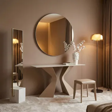 Kare Konsola GLORIA ceramiczna macchiato 140 x 81 x 45cm / 70760