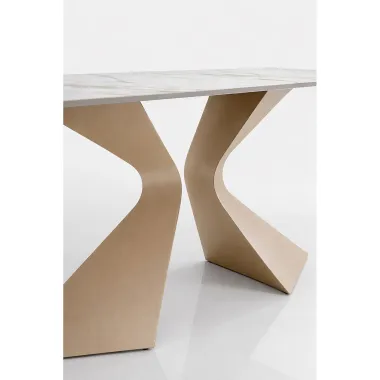Kare Konsola GLORIA ceramiczna macchiato 140 x 81 x 45cm / 70760