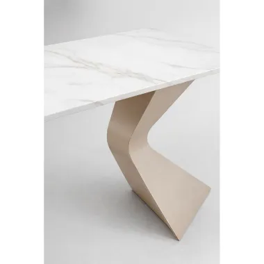 Kare Konsola GLORIA ceramiczna macchiato 140 x 81 x 45cm / 70760