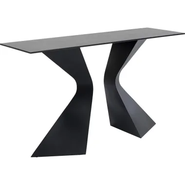 Kare Konsola GLORIA ceramiczna czarna 140 x 82 x 45cm / 87062
