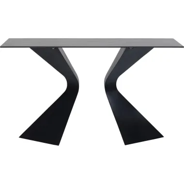 Kare Konsola GLORIA ceramiczna czarna 140 x 82 x 45cm / 87062