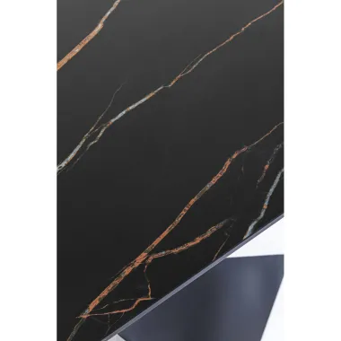 Kare Konsola GLORIA ceramiczna czarna 140 x 82 x 45cm / 87062