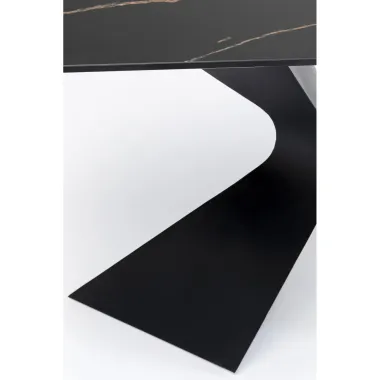 Kare Konsola GLORIA ceramiczna czarna 140 x 82 x 45cm / 87062