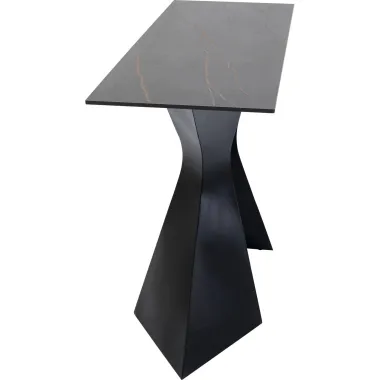 Kare Konsola GLORIA ceramiczna czarna 140 x 82 x 45cm / 87062