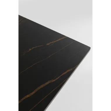 Kare Stół do jadalni GLORIA ceramiczny czarny 180 x 75 x 90cm / 87349