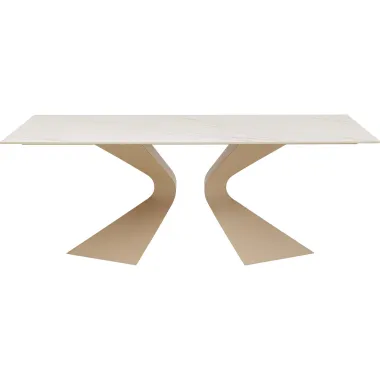 Kare Stół do jadalni GLORIA ceramiczny macchiato 200 x 75 x 100cm / 70757